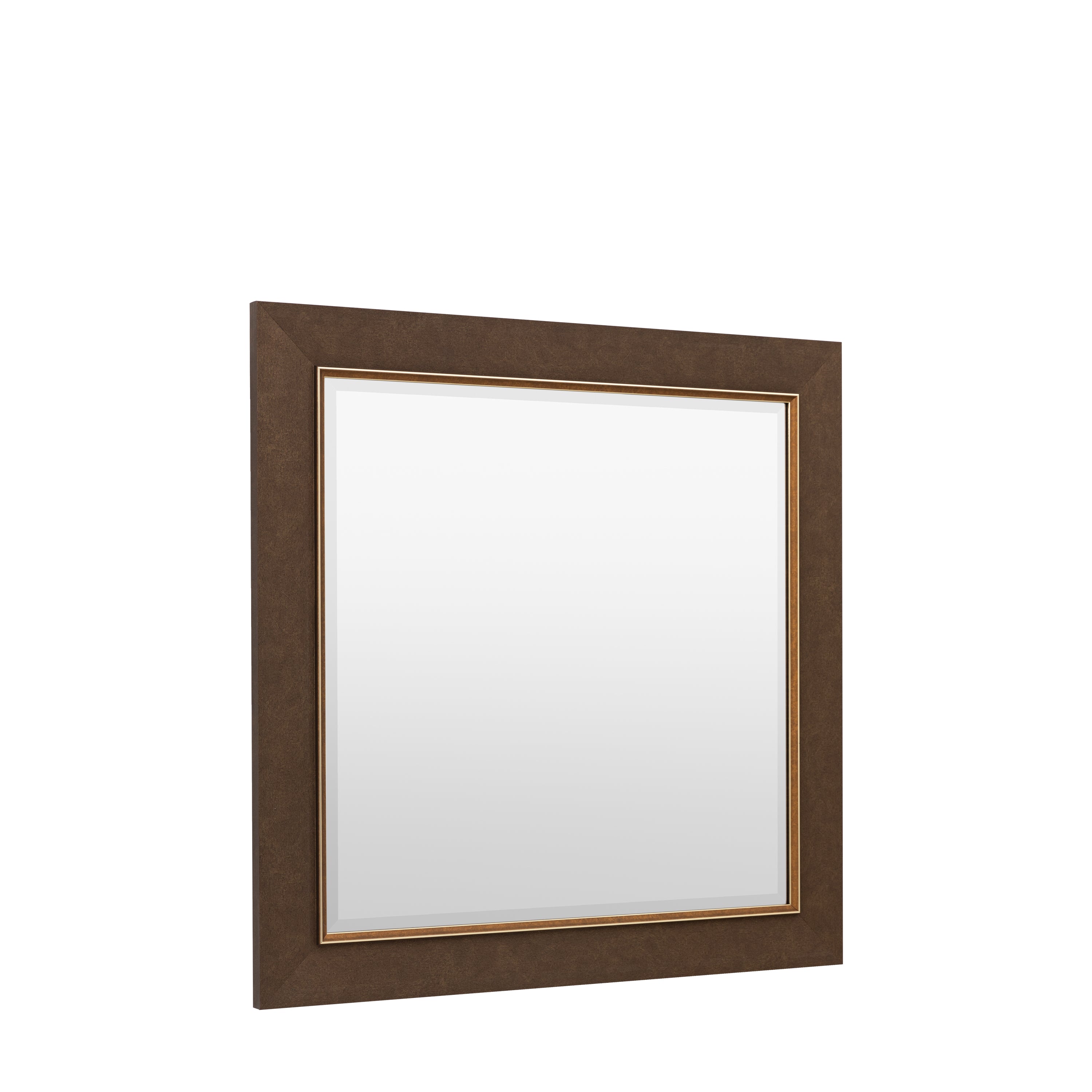 Chelsea Rustic Bronze Square Wall Mirror